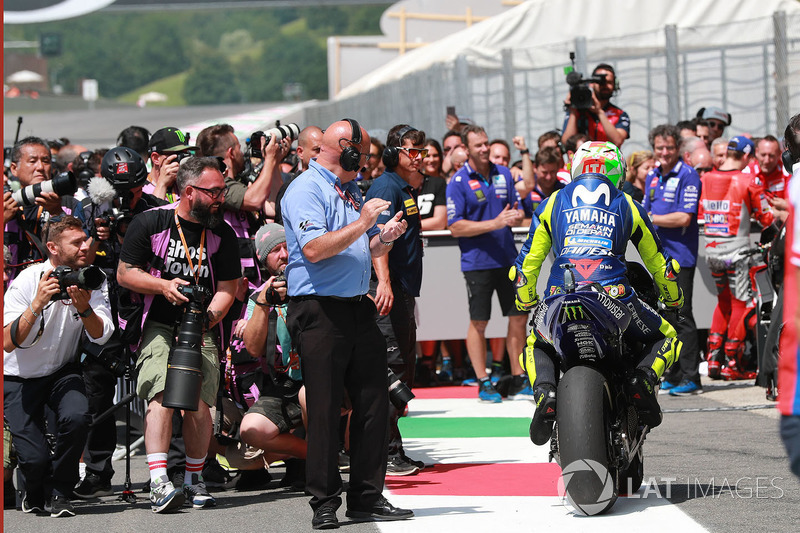 Il poleman Valentino Rossi, Yamaha Factory Racing
