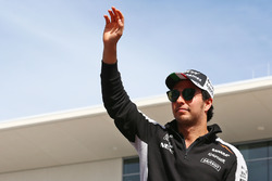 Sergio Pérez, Sahara Force India F1 en el desfile de pilotos
