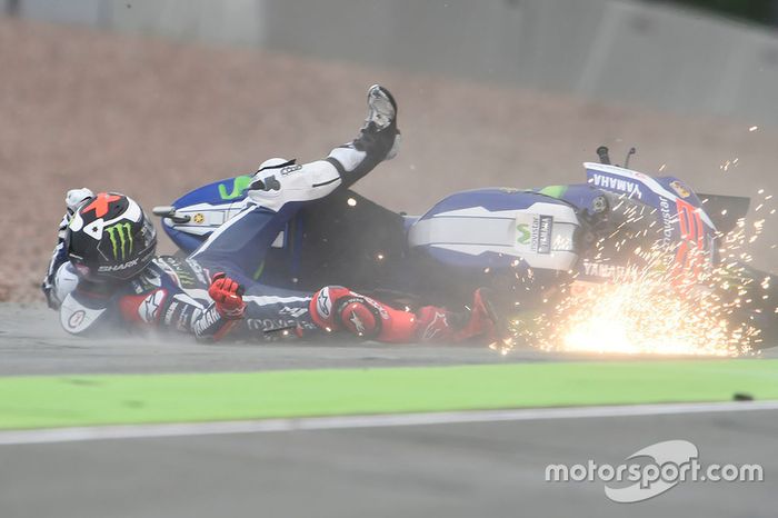 Jorge Lorenzo, Yamaha Factory Racing accidente