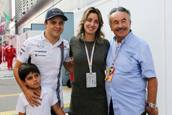 Felipe Massa, Williams met zijn vrouw Rafaela Bassi en zoon Felipinho Massa