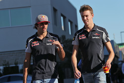 Carlos Sainz Jr., Scuderia Toro Rosso; Daniil Kvyat, Scuderia Toro Rosso