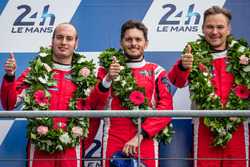 Podium LMGT Pro : les 2es #82 Risi Competizione Ferrari 488 GTE: Giancarlo Fisichella, Toni Vilander, Matteo Malucelli