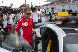 Sebastian Vettel, Ferrari missed the start of the drivers parade