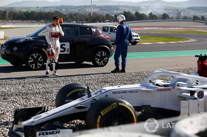 Choque de Charles Leclerc, Alfa Romeo Sauber C37