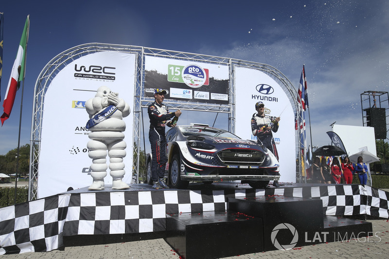 Podium: Winners Sébastien Ogier, Julien Ingrassia, M-Sport Ford WRT Ford Fiesta WRC