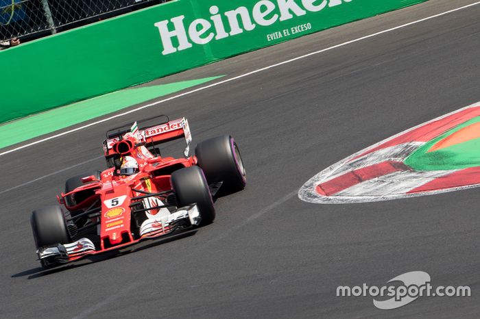 Ganador de la pole Sebastian Vettel, Ferrari SF70H