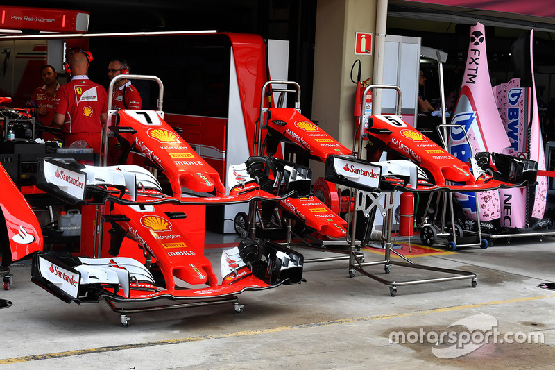 Ferrari SF70H nose and front wings