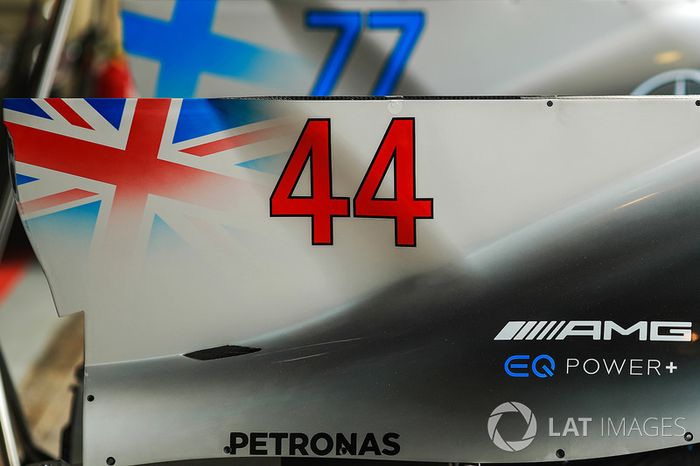 Mercedes-Benz F1 W08 detalle de la carrocería