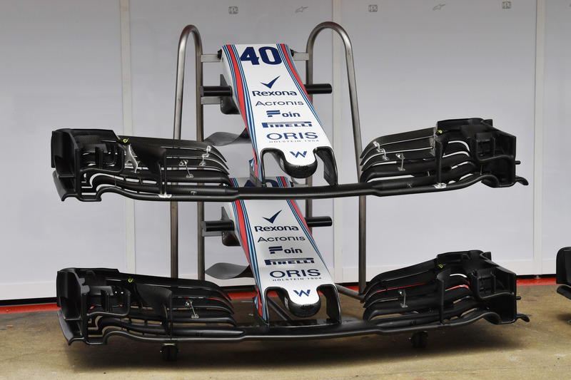 Williams FW41 burun ve ön kanat