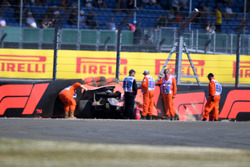 Brendon Hartley, Scuderia Toro Rosso STR13 après son accident