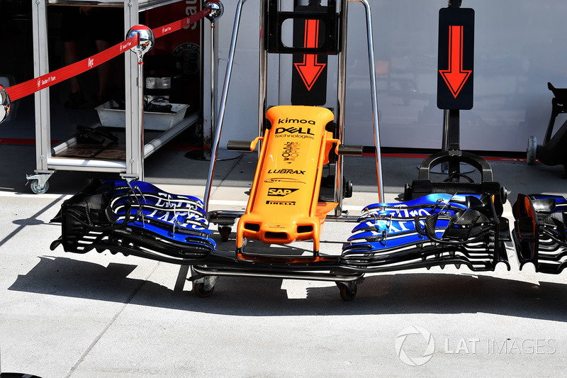 Hidung dan sayap depan McLaren MCL33