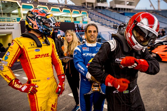 Ryan Hunter-Reay, Juan Pablo Montoya, Helio Castroneves