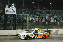 Race winner Chase Briscoe, ThorSport Racing, Ford F-150 Ford beats Grant Enfinger, ThorSport Racing, Ford F-150 to the finish line