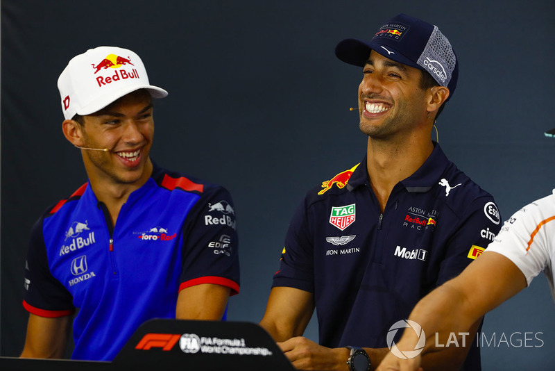 П'єр Гаслі, Toro Rosso, Даніель Ріккардо, Red Bull Racing