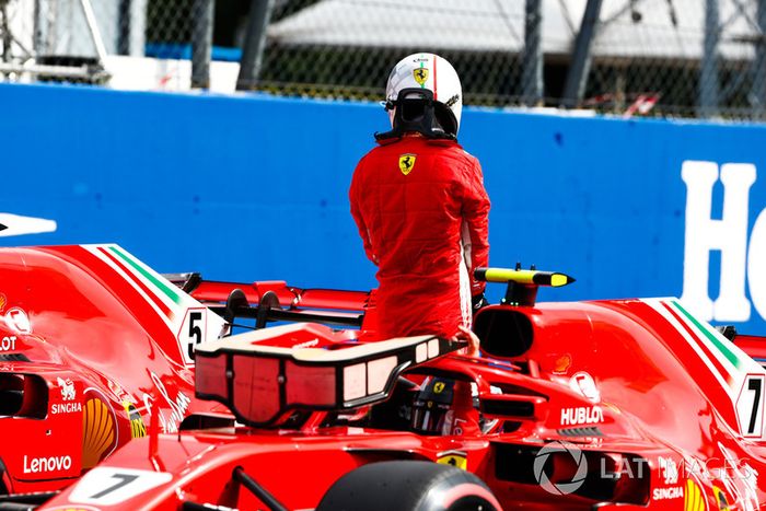 Pole man Kimi Raikkonen, Ferrari