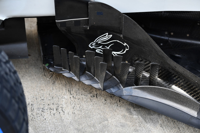 Vue détaillée d'un déflecteur de Haas F1 Team VF-18