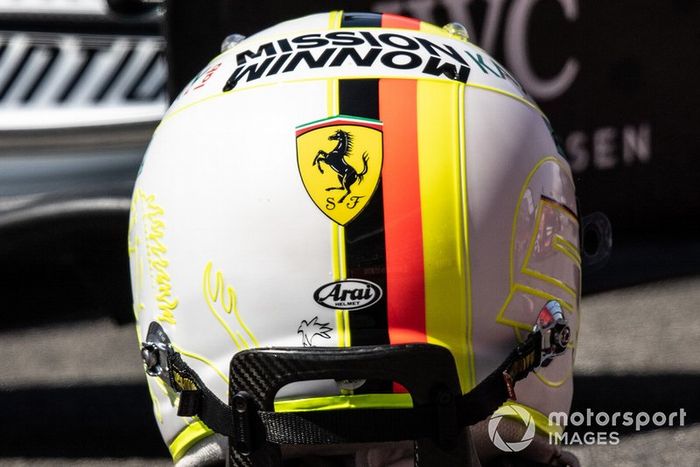Casco de Sebastian Vettel, Ferrari