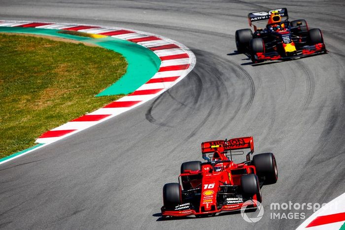 Charles Leclerc, Ferrari SF90, Pierre Gasly, Red Bull Racing RB15