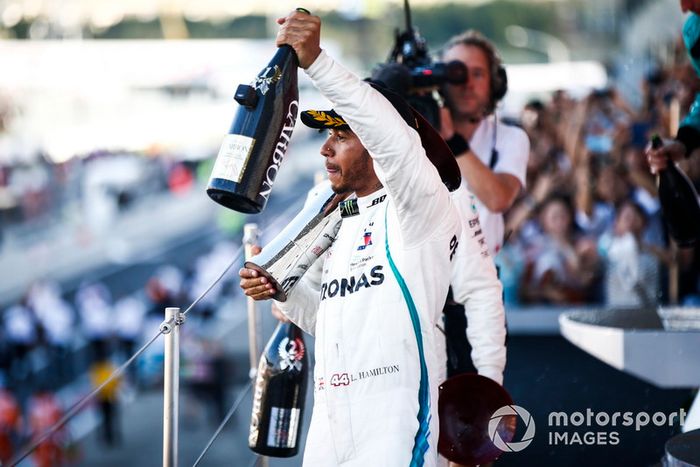 El ganador: Lewis Hamilton, Mercedes AMG F1 