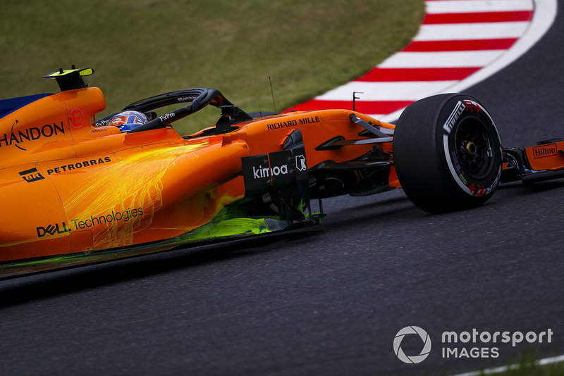 Peinture de flux sur la McLaren MCL33 de Lando Norris