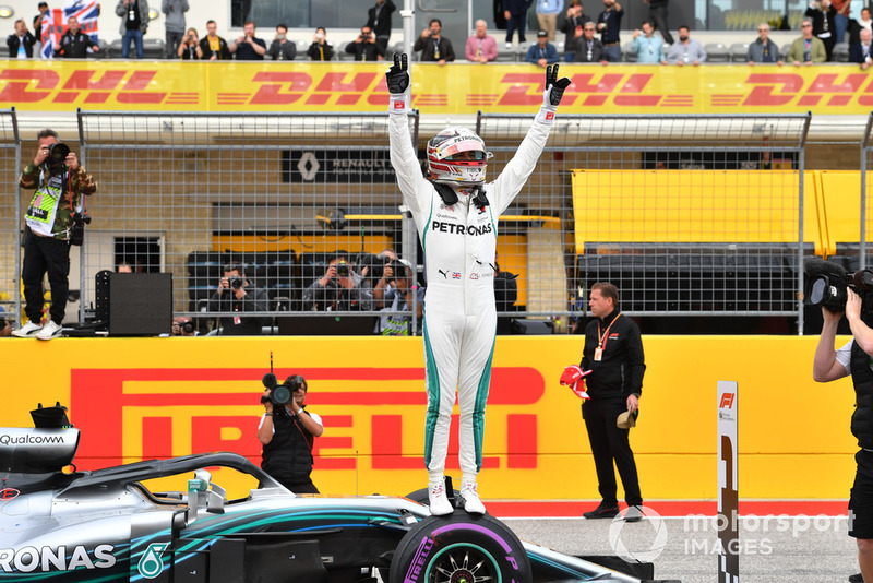 Il poleman Lewis Hamilton, Mercedes AMG F1 W09