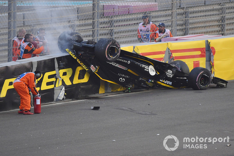 Ніко Хюлькенберга, Renault Sport F1 Team R.S. 18, після аварії