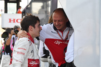 Charles Leclerc, Sauber et Frederic Vasseur, directeur de Sauber