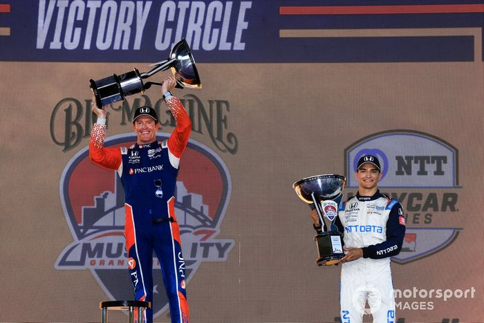 Podio: Scott Dixon, Chip Ganassi Racing Honda, Alex Palou, Chip Ganassi Racing Honda