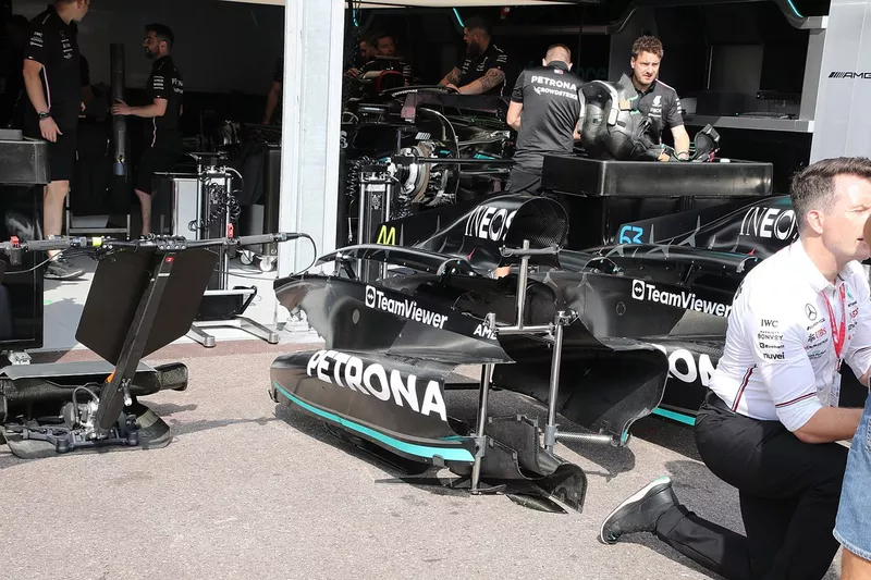 Vue détaillée de la Mercedes W14