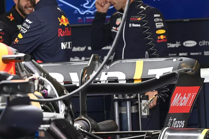 Detalle del Red Bull RB18