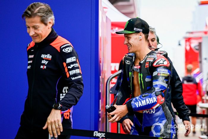 Fabio Quartararo, Yamaha Factory Racing, Massimo Rivola, CEO de Aprilia Racing