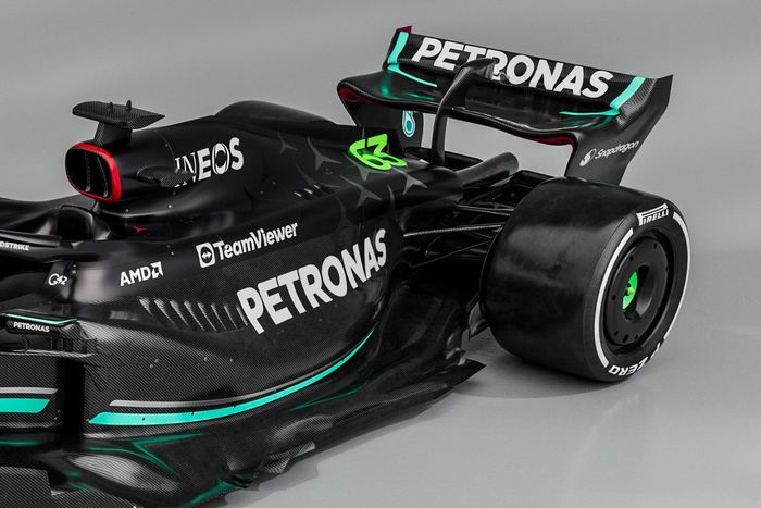 Mercedes W14 detalle
