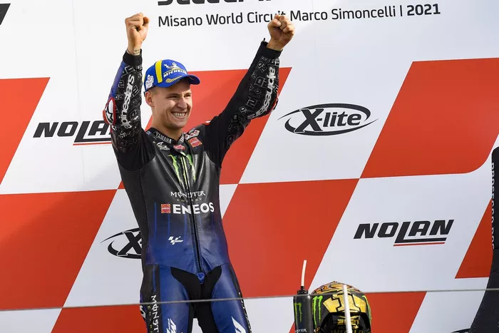 El campeón del mundo Fabio Quartararo, Yamaha Factory Racing