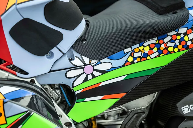 La livrée spéciale de l'équipe Gresini pour le Grand Prix d'Italie.