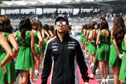 Sergio Perez, Sahara Force India F1 on the drivers parade