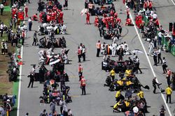 La parrilla antes del inicio de la carrera