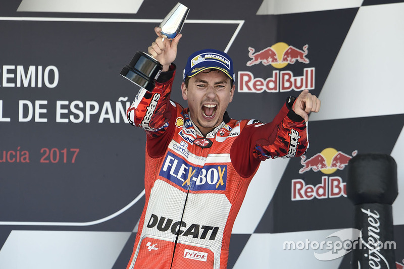 Podium: tercero, Jorge Lorenzo, Ducati Team