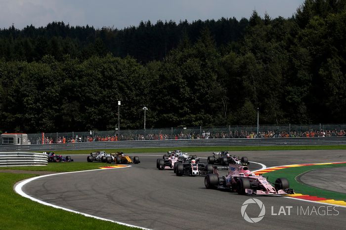 Esteban Ocon, Sahara Force India VJM10 al inicio