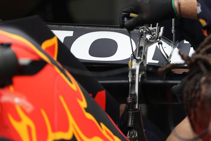 Detalle del DRS de Red Bull Racing RB16B