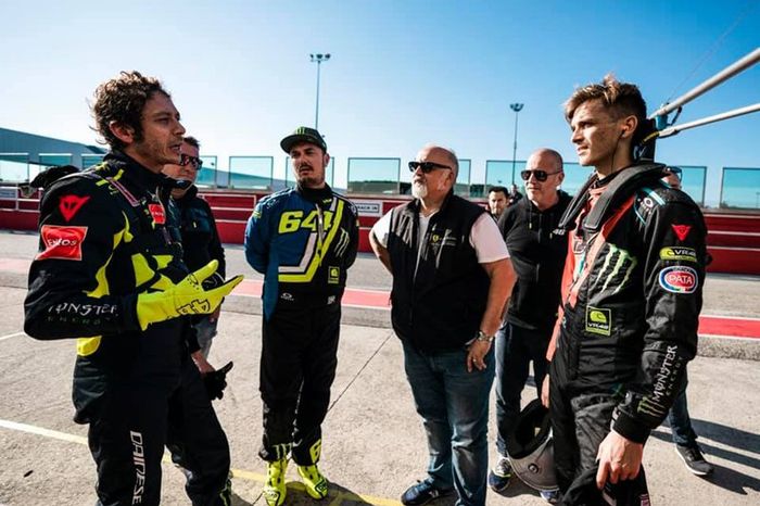 Valention Rossi prova la Ferrari 488 GT3 Kessel Racing