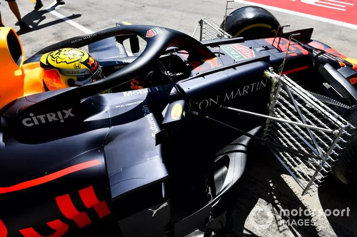 Max Verstappen, Red Bull Racing RB15 con sensores