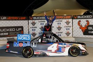 Race winner John Hunter Nemechek, Kyle Busch Motorsports, Toyota Tundra