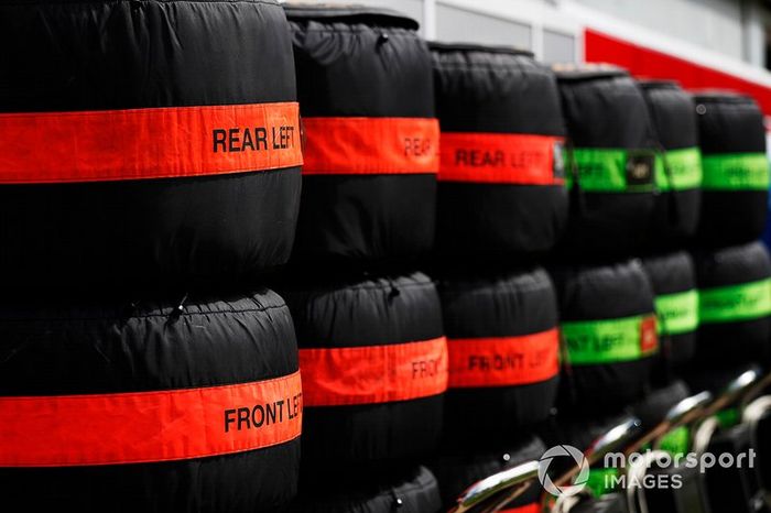 Tyres in the paddock