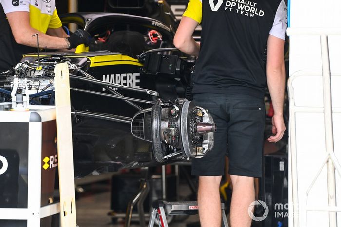 Detalle del freno del Renault F1 Team R.S.20