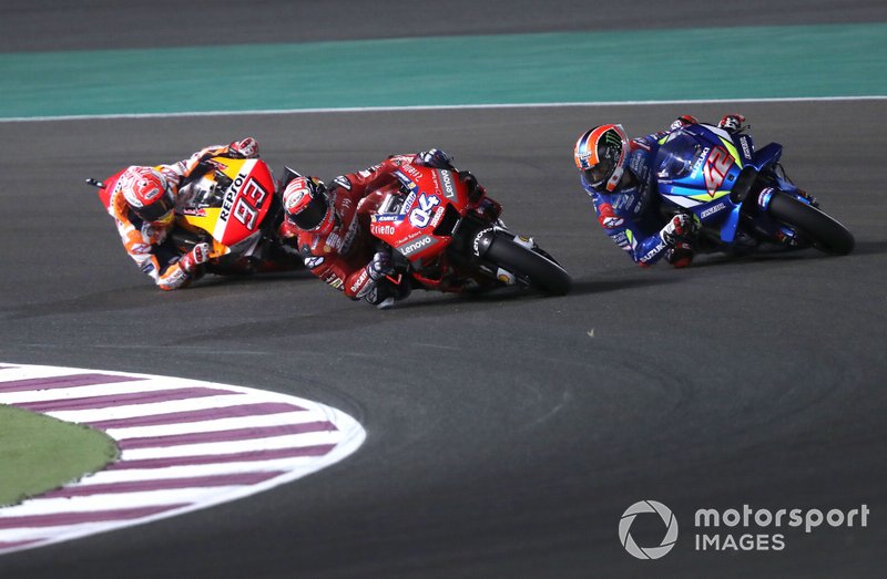 Андреа Довіціозо, Ducati Team, Марк Маркес, Repsol Honda Team, Алекс Рінс, Team Suzuki MotoGP