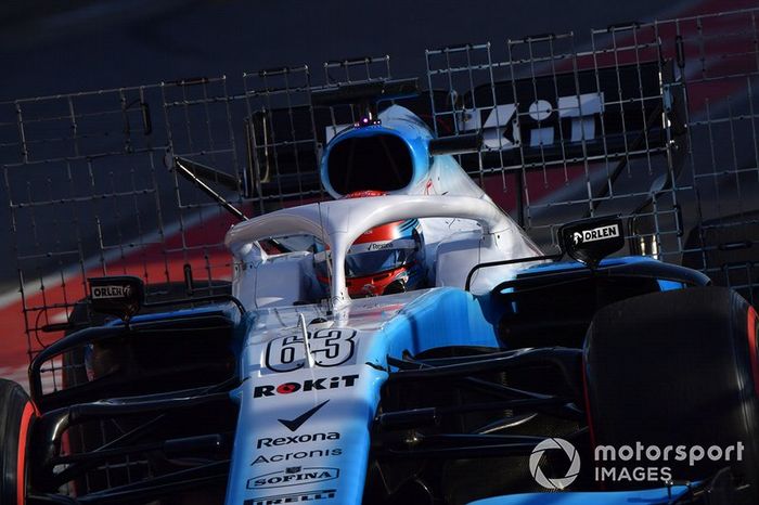 George Russell, Williams FW42 con sensores aerodinámicos