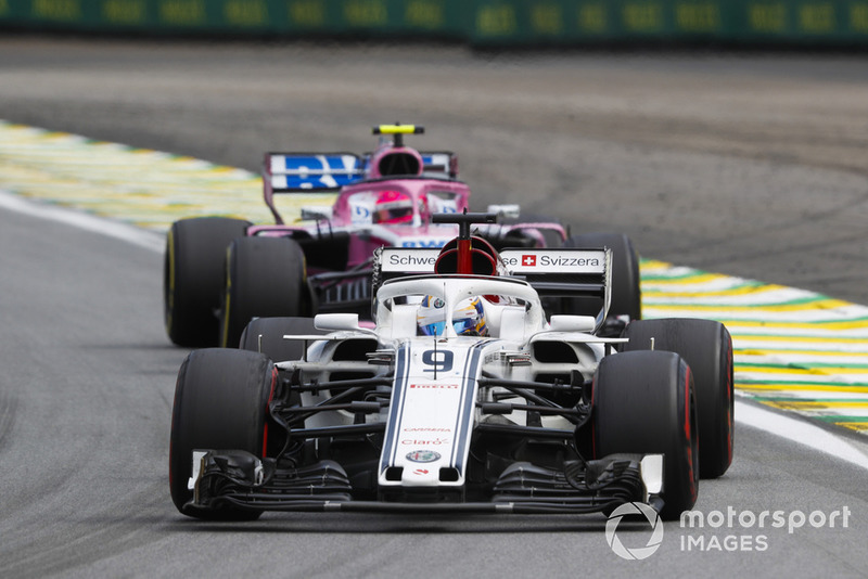 Маркус Ерікссон, Sauber C37, Естебан Окон, Racing Point Force India VJM11