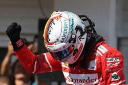 Yarış galibi Sebastian Vettel, Ferrari