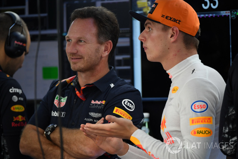 Max Verstappen, Red Bull Racing and Christian Horner, Red Bull Racing Team Principal