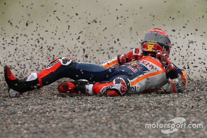 Marc Marquez, Repsol Honda Team, crash